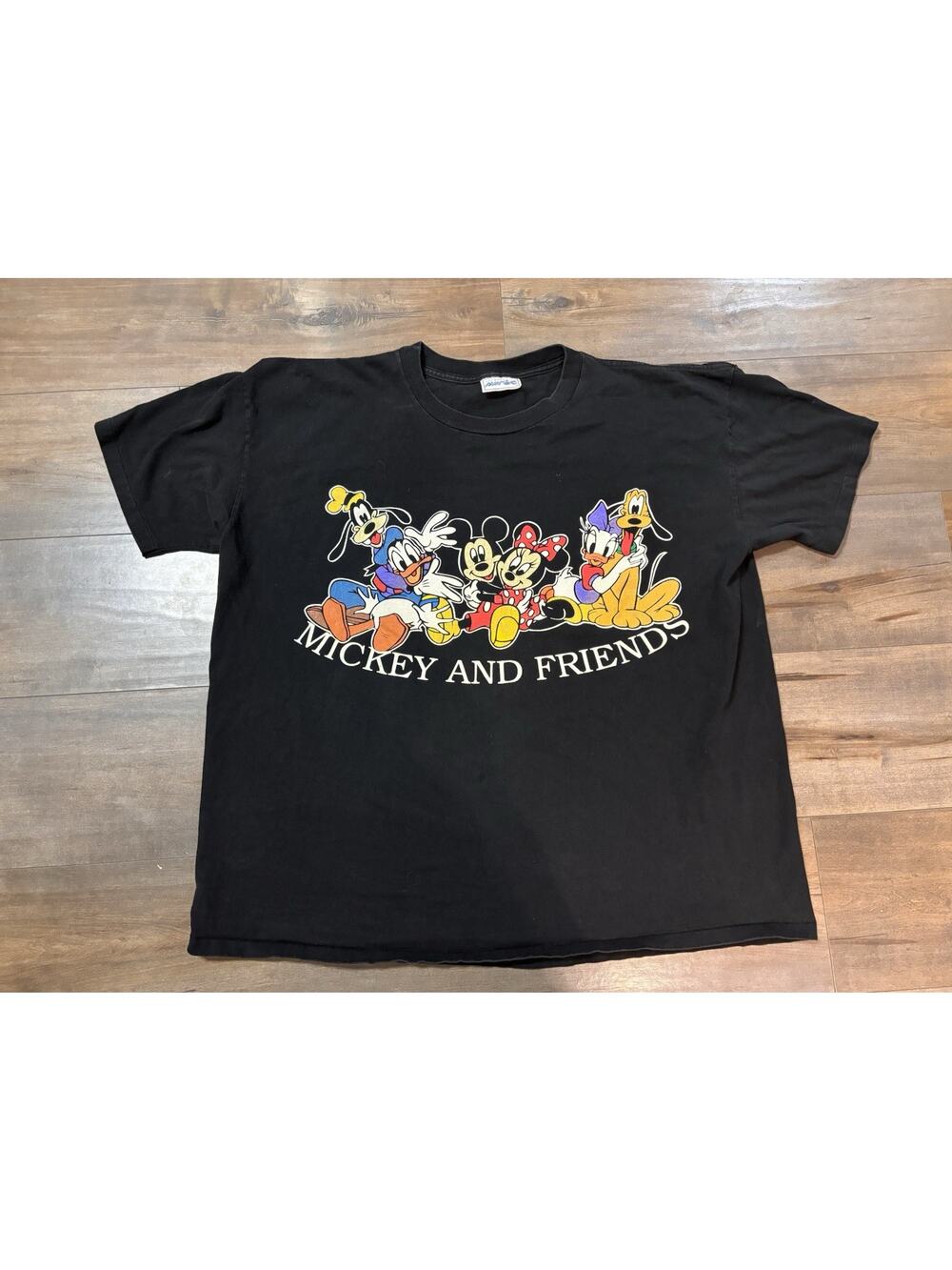 Vintage 90s Disney Mickey Mouse & Friends Made in USA T-Shirt - One Size 26x29.5